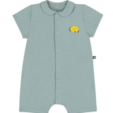 Baby Boy SS Romper with Collar - Green