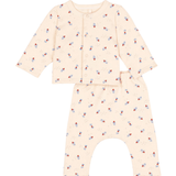 Baby Girl 2Pc Set Floral Cardigan and Pants - Cream Multi