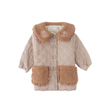 Baby Girl Astrid Quilted Jacket - Brown