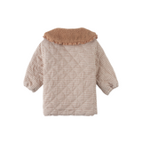 Baby Girl Astrid Quilted Jacket - Brown