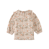 Baby Girl Carrie Smocked Blouse With Petal Collar - Multicolor