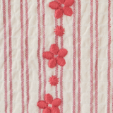 Baby Girl Juria Apron Blouse & Shorts Set With Scallop Ruffles - Red