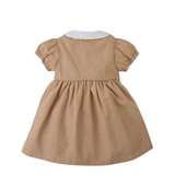 Baby Girl Marjorie Smocked Dress - Tan