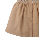 Baby Girl Marjorie Smocked Dress - Tan