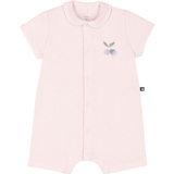 Baby Girl SS Romper with Collar - Light Pink