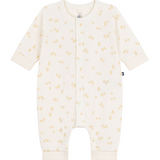 Baby LS Chicks Print Romper - Cream Yellow
