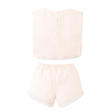 Baby Girl Sharpay Embroidered Blouse & Shorts Set - Off White
