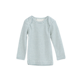 Baby Tee Stripe - Aqua/Ecru