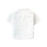 Baby Boy Timothy Embroidered Camp Collar Shirt - White