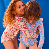 Bathing Set Yanika Recycled Swimsuit Fabric - Cream Floral Haven