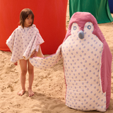 Beach Cape Mael Printed Cotton Voile - Cream Flower Dunes