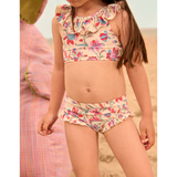 Bikini Set Primavera Recycled Swimsuit Fabric - Cream Floral Haven