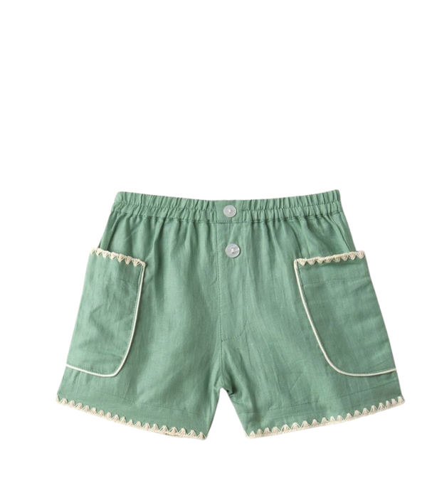 Birch Shorts - Peridot Green