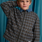 Boy Anthony Reversible Jacket In Plaid And Sherpa - Multicolor