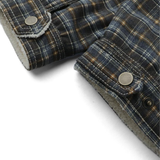 Boy Anthony Reversible Jacket In Plaid And Sherpa - Multicolor