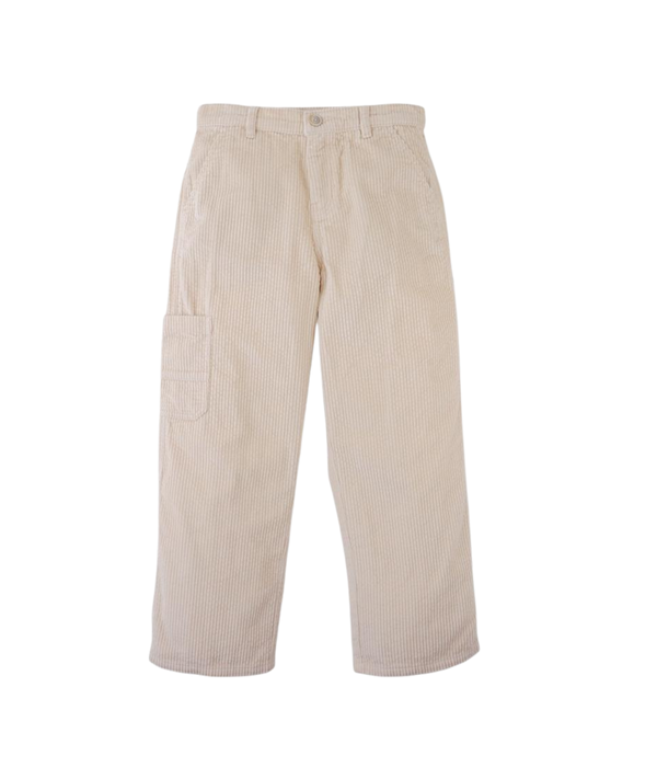 Boy Carmine Corduroy Utility Pants - Beige