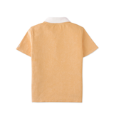 Boy Damian Towel Terry Polo Shirt - Orange