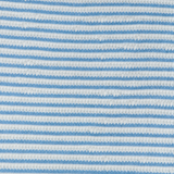 Boy Husker Striped Textured Terry Polo Shirt - Blue