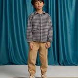 Boy Zeno Checkered Woven Workshirt - Multicolor