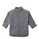 Boy Zeno Checkered Woven Workshirt - Multicolor