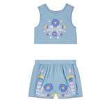 Camisole Albane Cotton Voile - Stone Blue