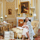 Carré Swaddle - Tapestry Brilliant Blue