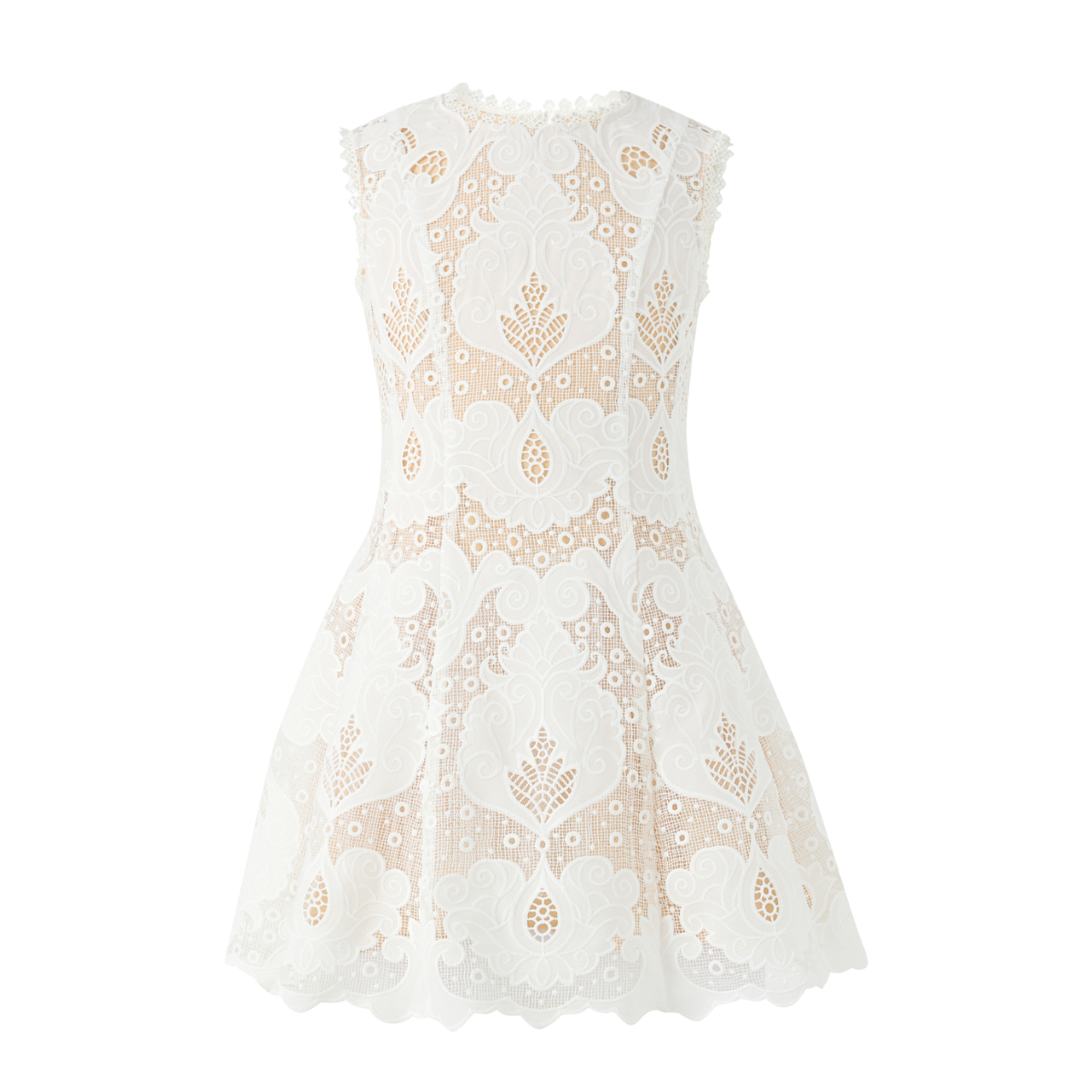 Celia Lace Mini Dress - Ivory Dalhouse Celia Lace Mini Dress - Ivory Dalhouse