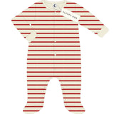 Christmas Baby Sleepsuit - Oatmeal Breton