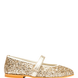Classic Glitter Mary Janes - Gold
