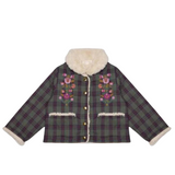 Coat Alia - Green Tartan