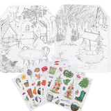 Coloring Books & Stickers Garden Theme - Moulin Roty