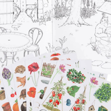 Coloring Books & Stickers Garden Theme - Moulin Roty