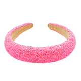 Confetti Beaded Headband - Pink