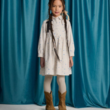 Girl Cornelia Shirt Dress With Floral Print - Off White