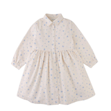 Girl Cornelia Shirt Dress With Floral Print - Off White