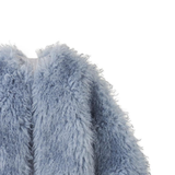 Girl Cressida Coat With Raglan Sleeves Faux Fur - Blue