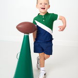 Cross-Court  Blade Shirt - Green/White Navy