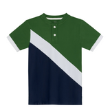 Cross-Court  Blade Shirt - Green/White Navy