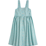 Daisy Mosaic All Over Woven Dress - Light Blue