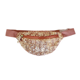 Pink Sequin Waist Bag