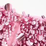 Davina Sequin Mini Skirt - Magenta Rose