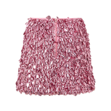 Davina Sequin Mini Skirt - Magenta Rose
