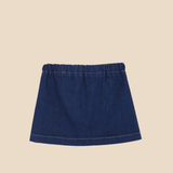 Denim Embroidered Mini Skirt Girl