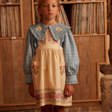 Dionne Blouse - Quilt Calico Blue Pebble