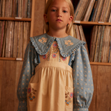 Dionne Blouse - Quilt Calico Blue Pebble