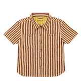 Director's Shirt - Cola Painterly Stripe