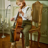 Eustache ML, Boy Shirt, in Organic Off White Twill