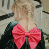 Gia Bow Dress Grs - Pine Grove