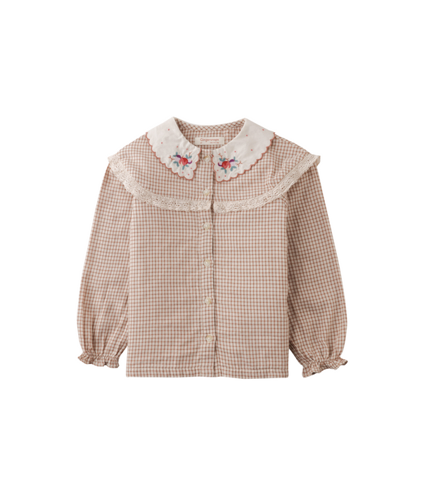 Girl Bernadette Long Sleeves Shirt - Brown
