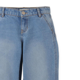 Girl Constance Barrel Denim Pants - Blue